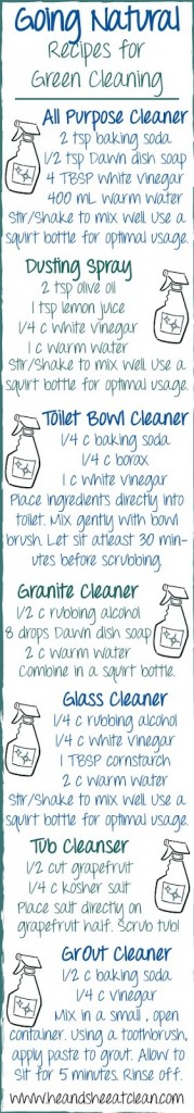 green cleaning infographic