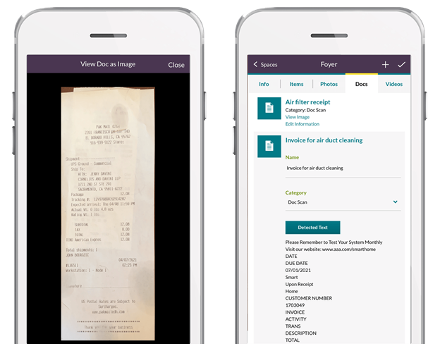 HomeZada Launches Document Scanning Features