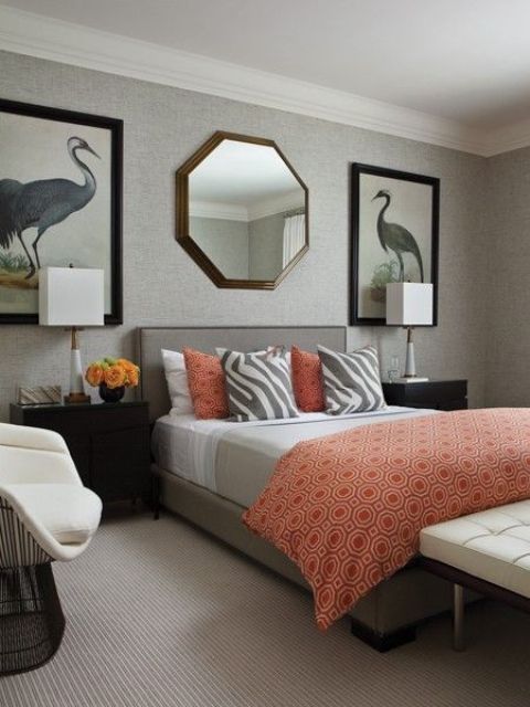 Featured image of post Orange And Grey Bedroom Walls / Grey bedroom ideas&#039;ll showcase the gorgeous variety of looks gray can provide for your sleeping space.