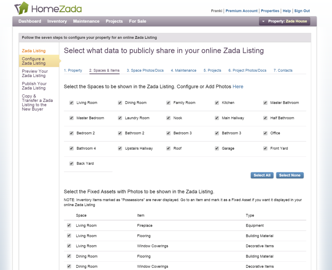 Zada Listing Wizard 2