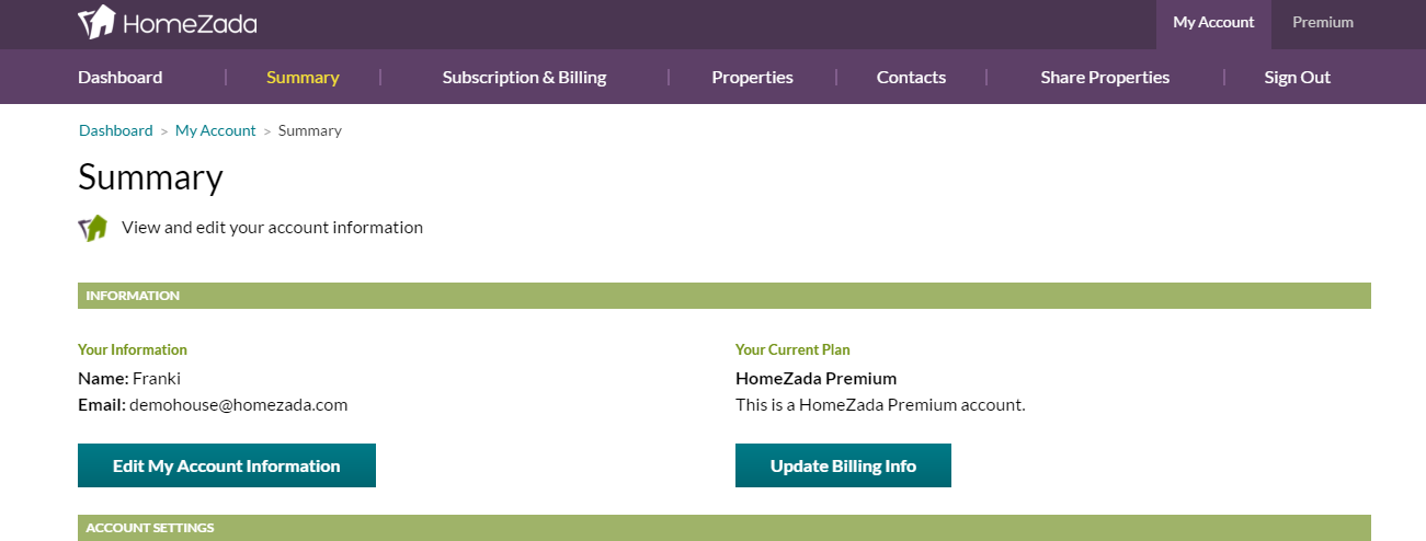 Sharing Your HomeZada Account with Family